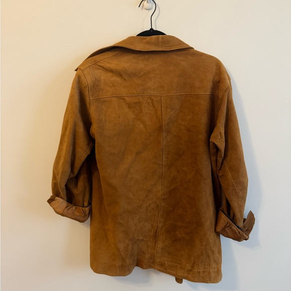 Vintage Men's Brown Suede Shirt Jacket - Picture 8 of 12